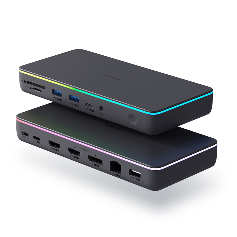Hagibis DisplayLink Triple Display USB-C Docking Station