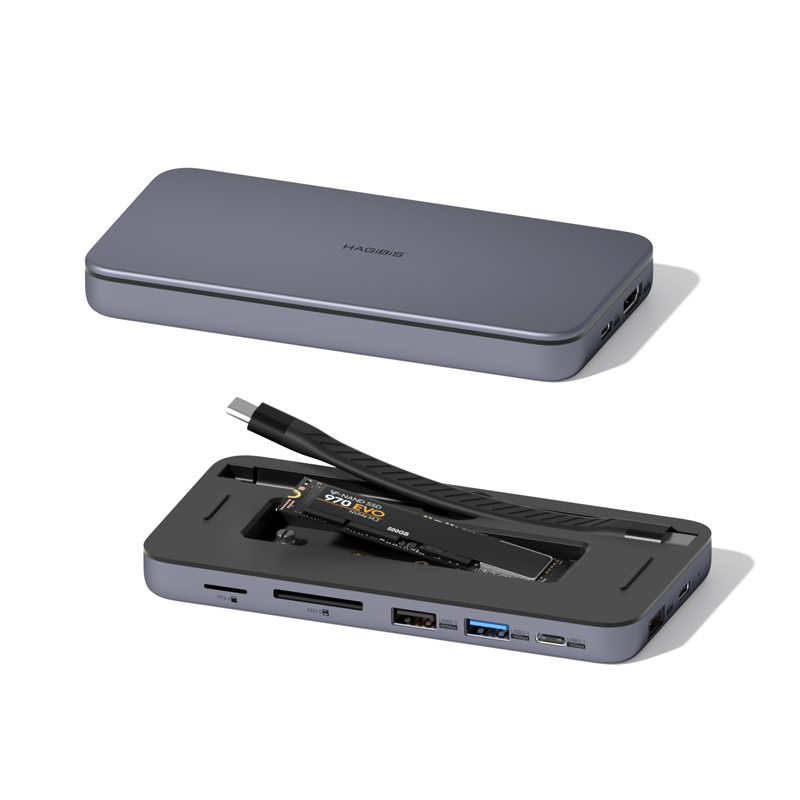 Hagibis USB-C Hub with M.2 SSD Enclosure