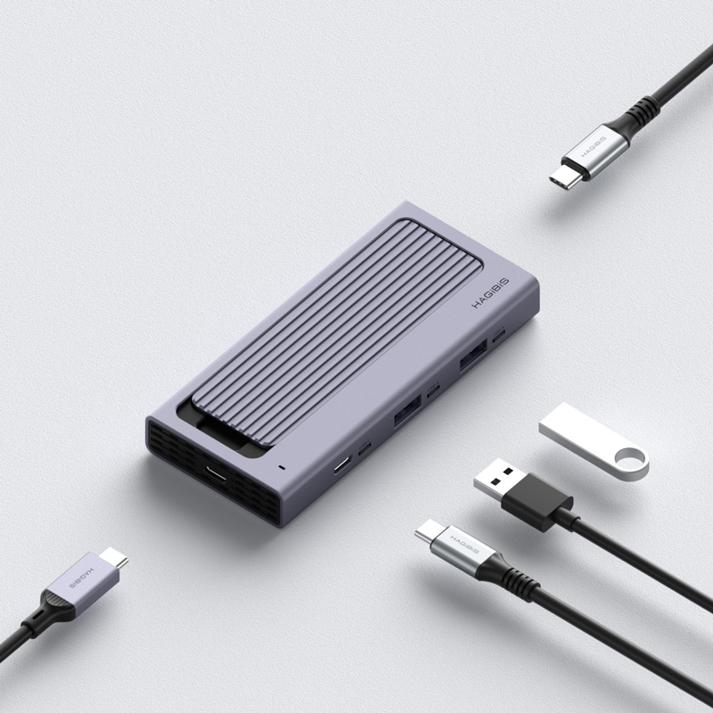 Hagibis USB C Hub with M.2 SSD Enclosure