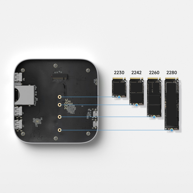 Mac mini M4 Hub with 40Gbps M.2 SSD Enclosure