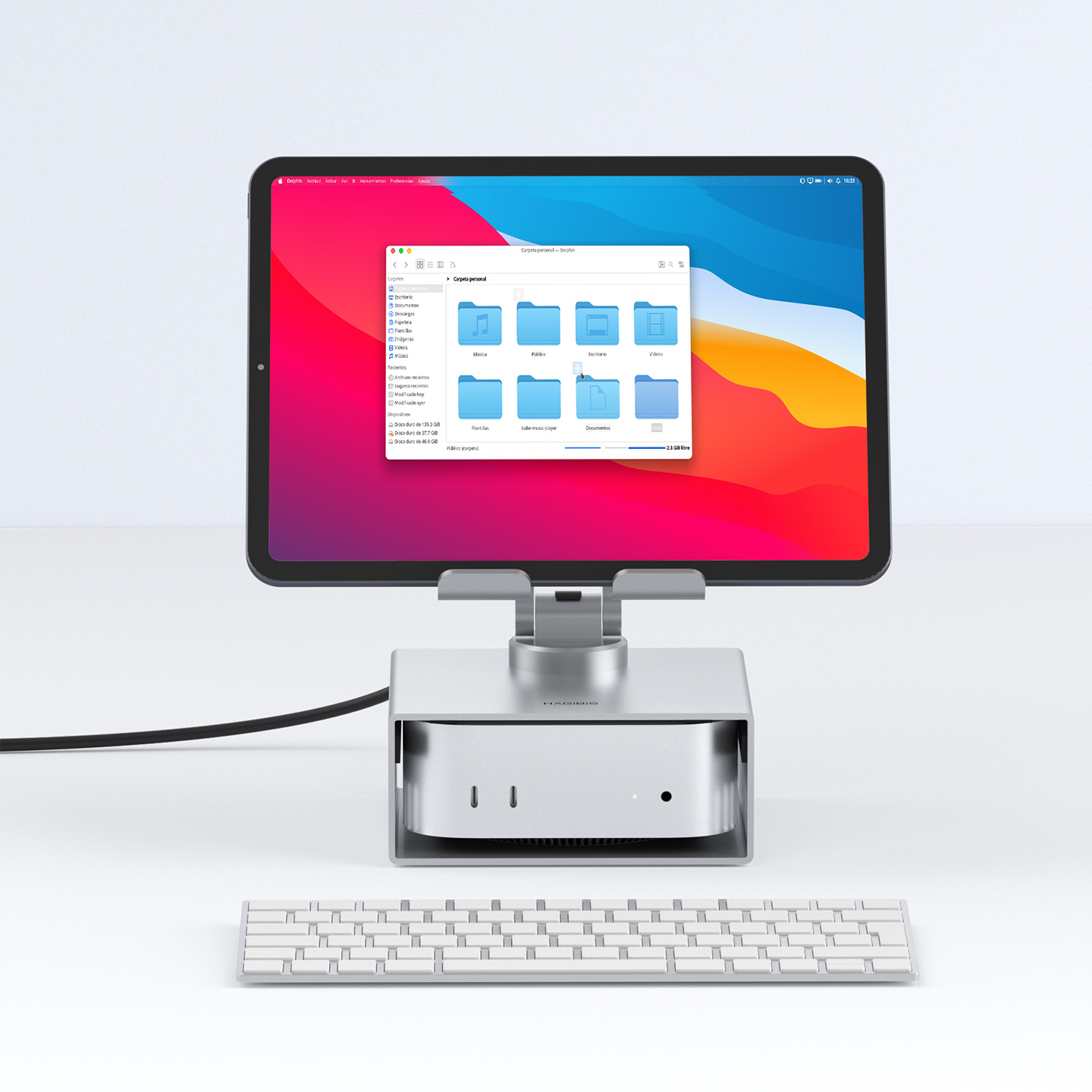 m4 Mac mini × iPad Pro 3rd generation Hagibis Mac mini M4 Stand with iPad Stand