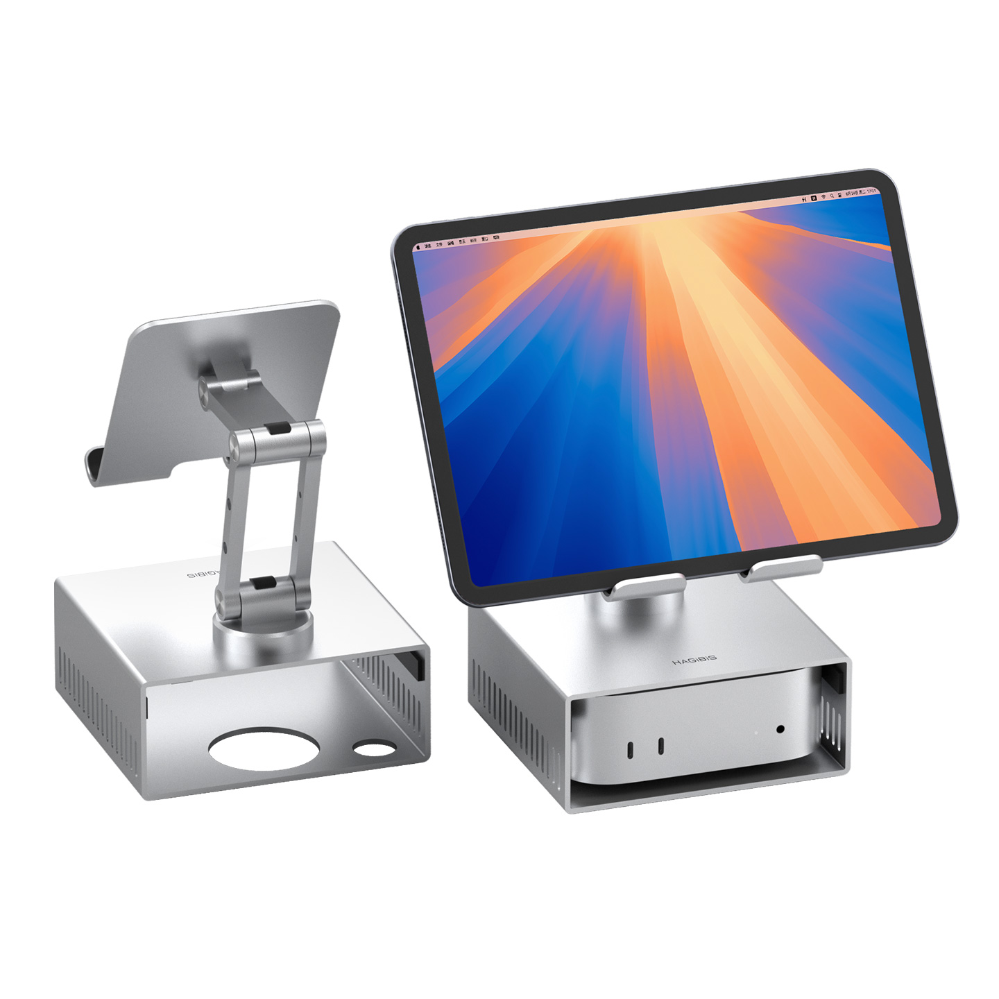 Hagibis Mac mini M4 Stand with iPad Stand