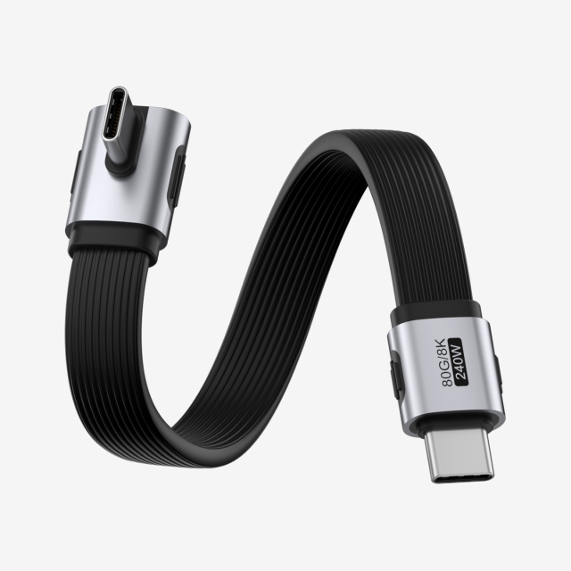 Vertical 90 Degree USB4 Cable