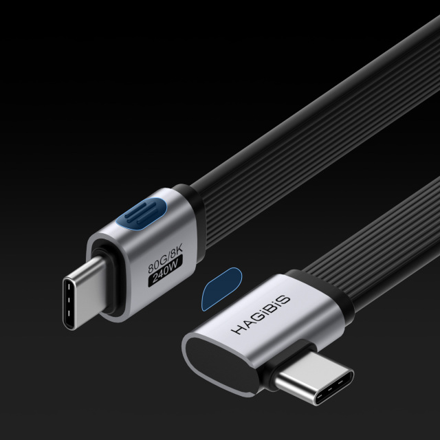 Side 90 Degree USB4 Cable