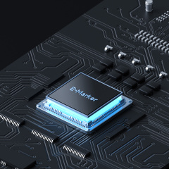 Vertical 90 Degree USB4 Cable