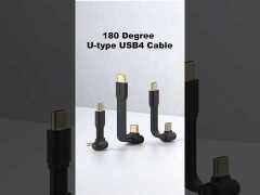 180 Degree U-type USB4 Cable