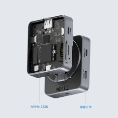 USB-C Hub with Magnetic Stand