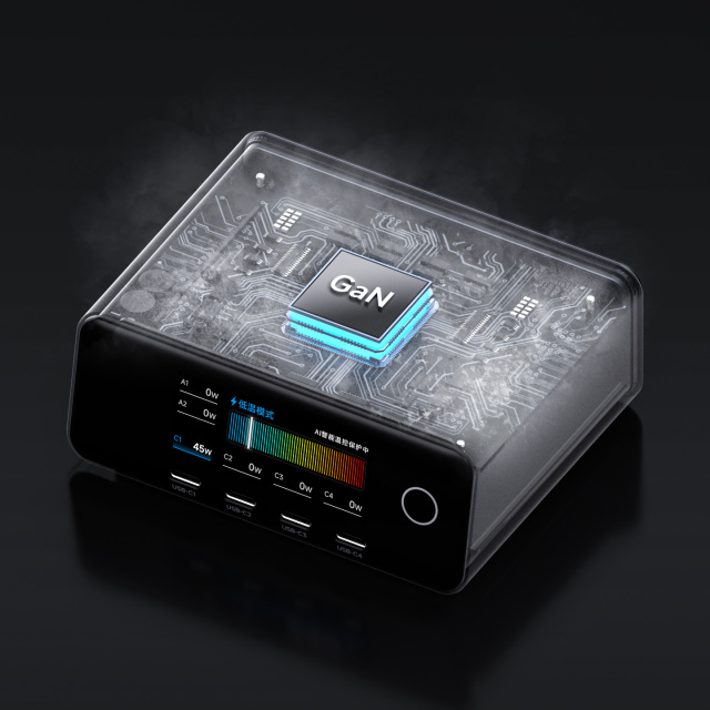 Display Screen 240w GaN Charger