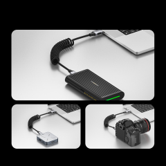 Coiled USB4 Cable