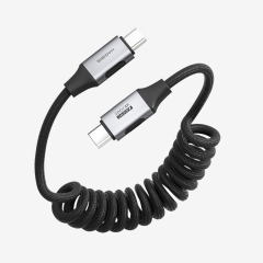 Coiled USB4 Cable