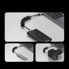Coiled USB to USB-C Cable