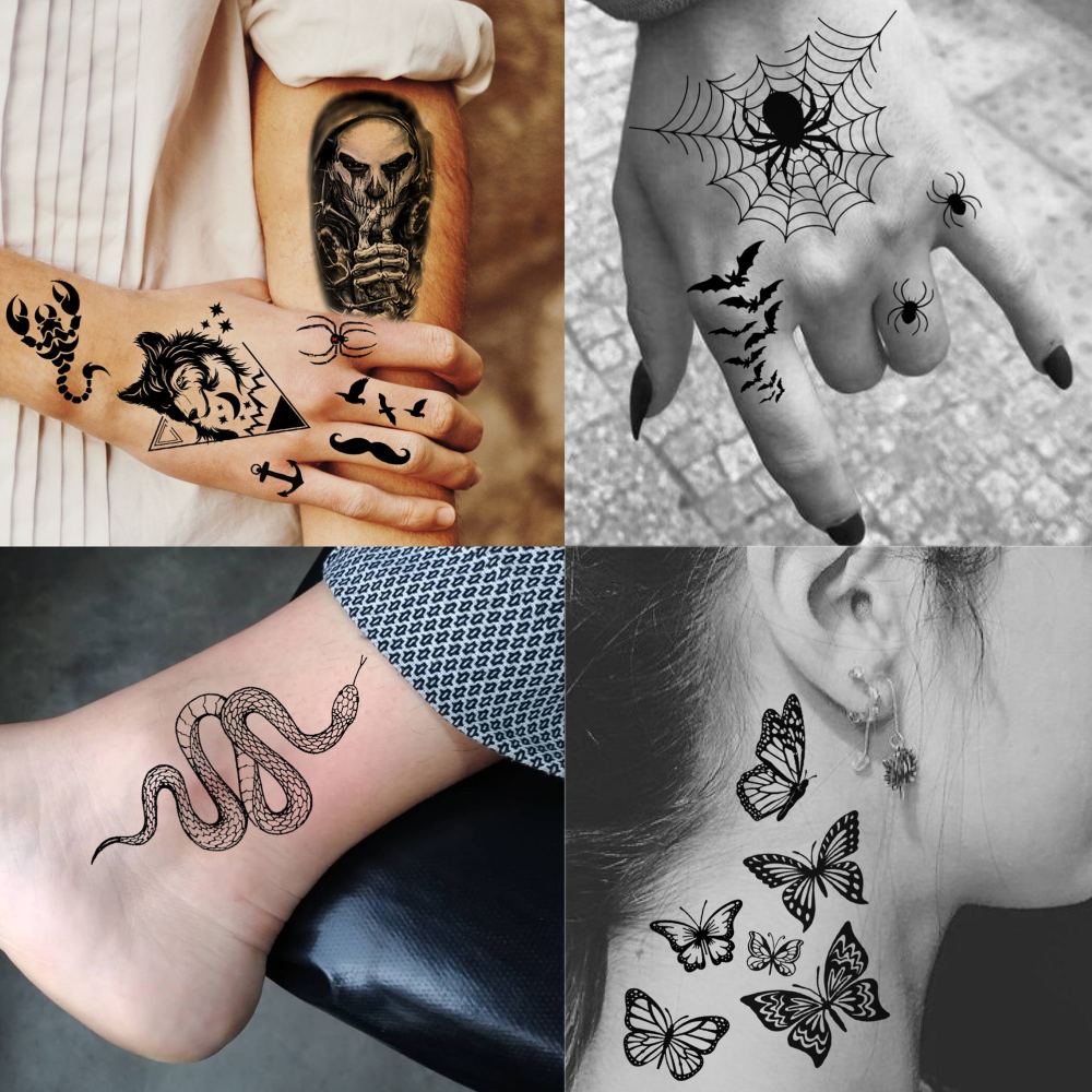 73 Sheets Halloween Chicano Temporary Tattoos For Women Men Adults Cholo Chola, Our Lady of Guadalupe Tattoo Stickers Religion, Chicana Gangster Prisoner Mexico Culture Joker Fake Tattoo Jesus Christ