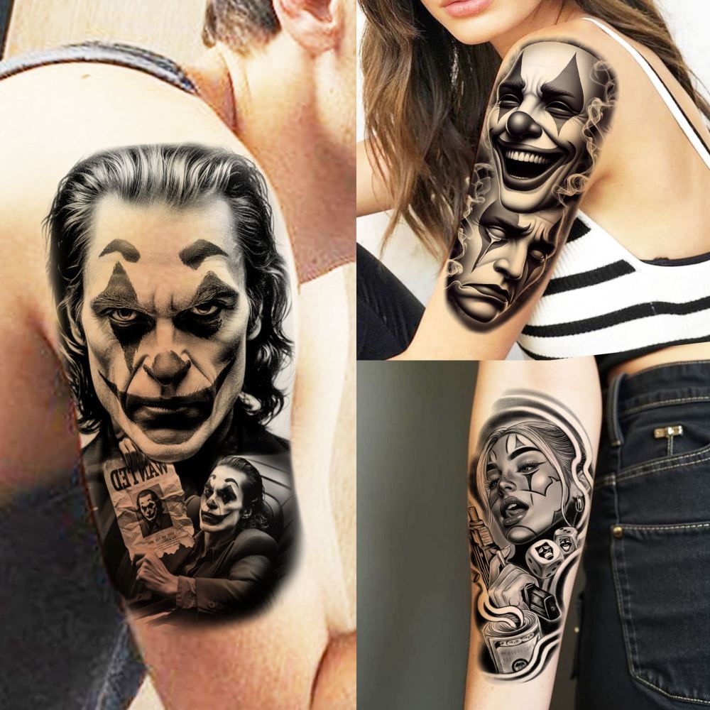 70 Sheets Halloween Chicano Temporary Tattoos For Women Men Adults Cholo Chola, Gothic Mexican Culture Chicana Tattoo Stickers, Religion Gangster Prison Inmate Lowriders Fake Tattoo Joker Day of Dead