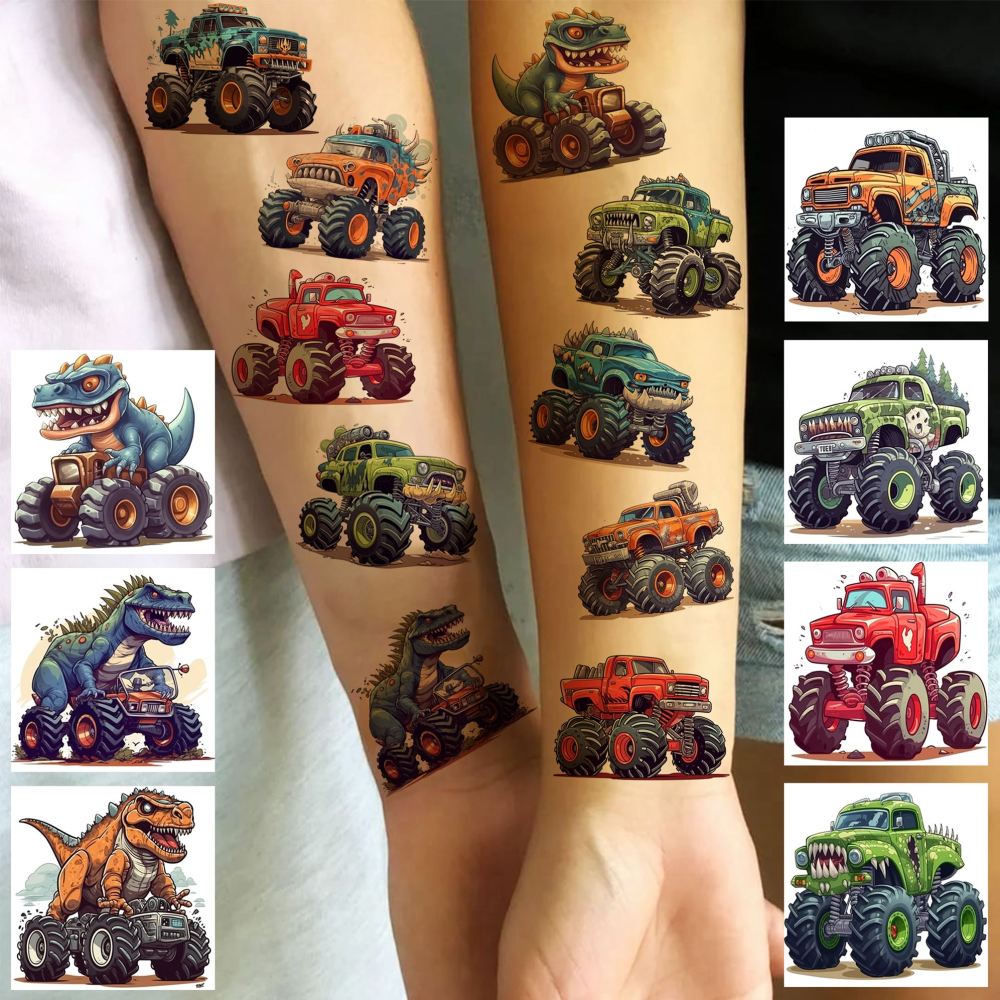50 PCS Watercolor Cute Animals Temporary Tattoo for Kids Girls Boys, Long Lasting Temp Bulk Waterproof Fake Tattoo Stickers Body Face Arm, Birthday Party Favor Supply Gifts Basket Goodie Bags Stuffers