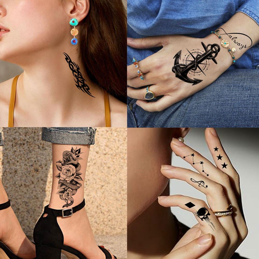 74 Sheets Black Gladiator Temporary Tattoos For Men Adults Forearm, Halloween Half Arm Sleeve Tattoo For Women Greek Mythology Spartan Warriors Knight, Long Lasting Fake Tattoo Stickers Lion Eagle War