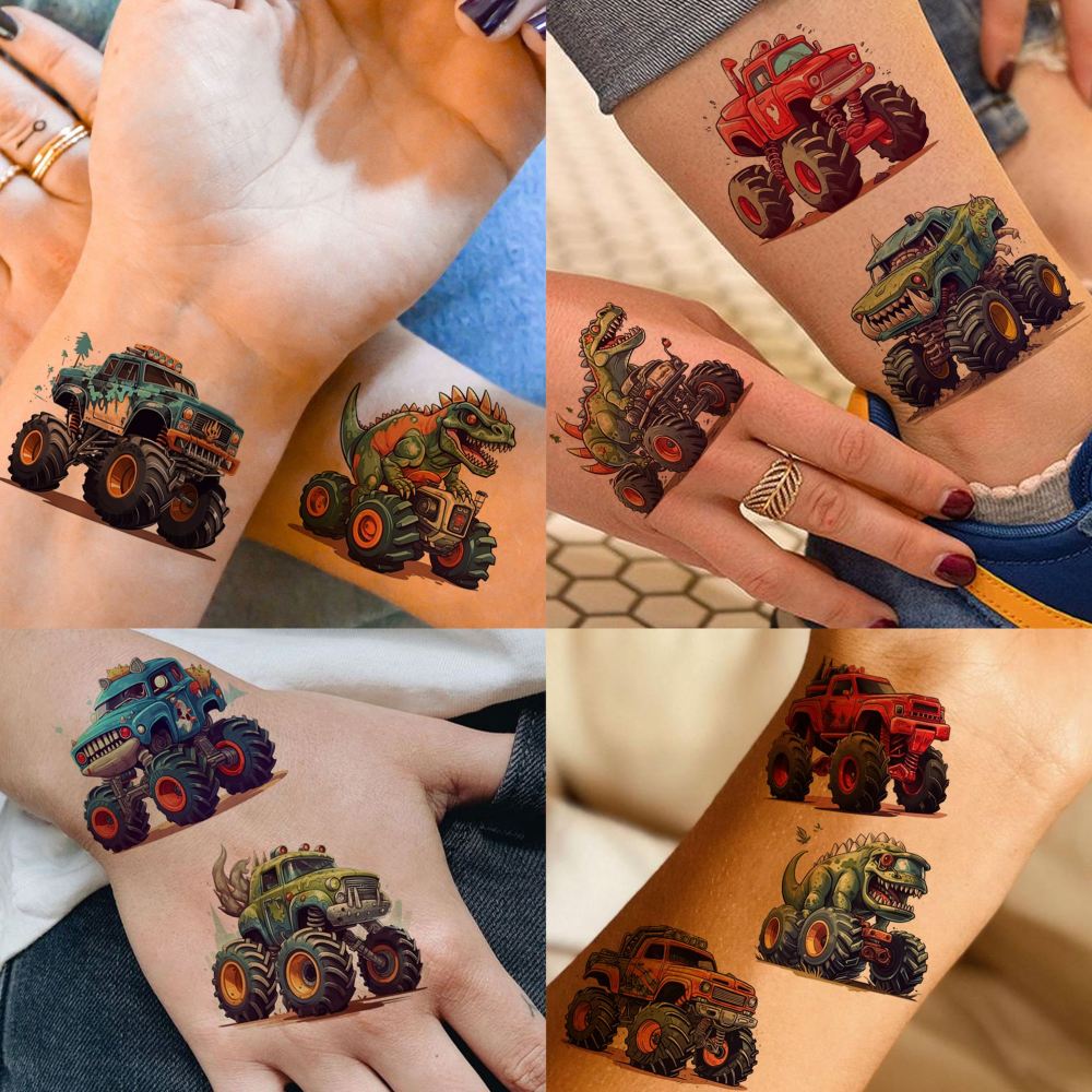 50 PCS Watercolor Cute Animals Temporary Tattoo for Kids Girls Boys, Long Lasting Temp Bulk Waterproof Fake Tattoo Stickers Body Face Arm, Birthday Party Favor Supply Gifts Basket Goodie Bags Stuffers