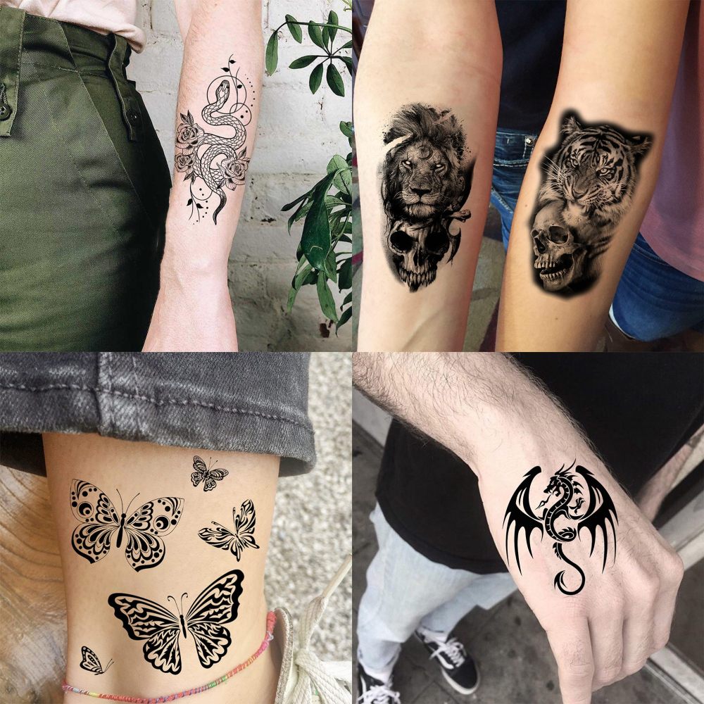70 Sheets Chicano Temporary Tattoos For Women Men, Halloween Guadalupe Jesus Christ God Waterproof Half Arm Sleeve Tattoos For Adults, Virgin Mary Cholo Chola Fake Tattoo Sticker Joker Gangster Prison