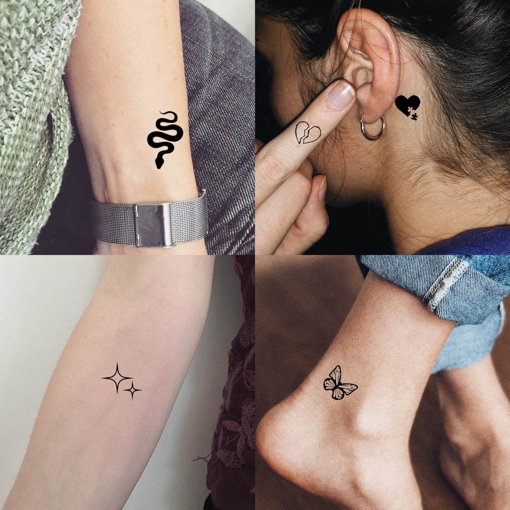 33 Sheets Outer Space Temporary Tattoos for Kids Boys Girl Women Men Adults Children, Geometry Astronaut Universe Fake Tattoo Star Moon Solar Syetem