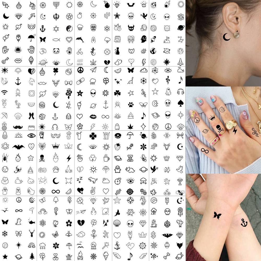 33 Sheets Outer Space Temporary Tattoos for Kids Boys Girl Women Men Adults Children, Geometry Astronaut Universe Fake Tattoo Star Moon Solar Syetem