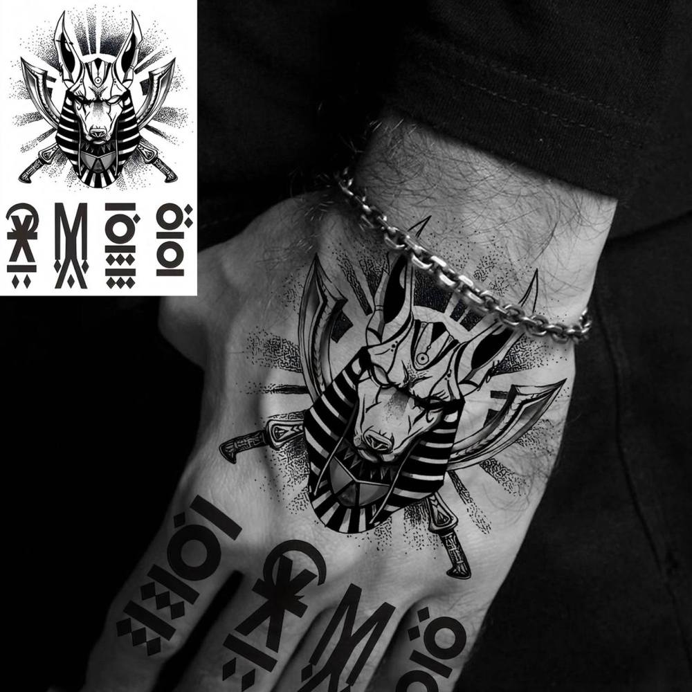 1 Sheet Arubis Temporary Tattoos For Women Men Adults Hands Finger Foot Neck Clavicle Legs Thigh Forearm Shank Arm Body Art Makeup, Semi Permanent Temp Fake Tattoo Stickers Waterproof Long Lasting Realistic Tatoos For Festival Party Accessory