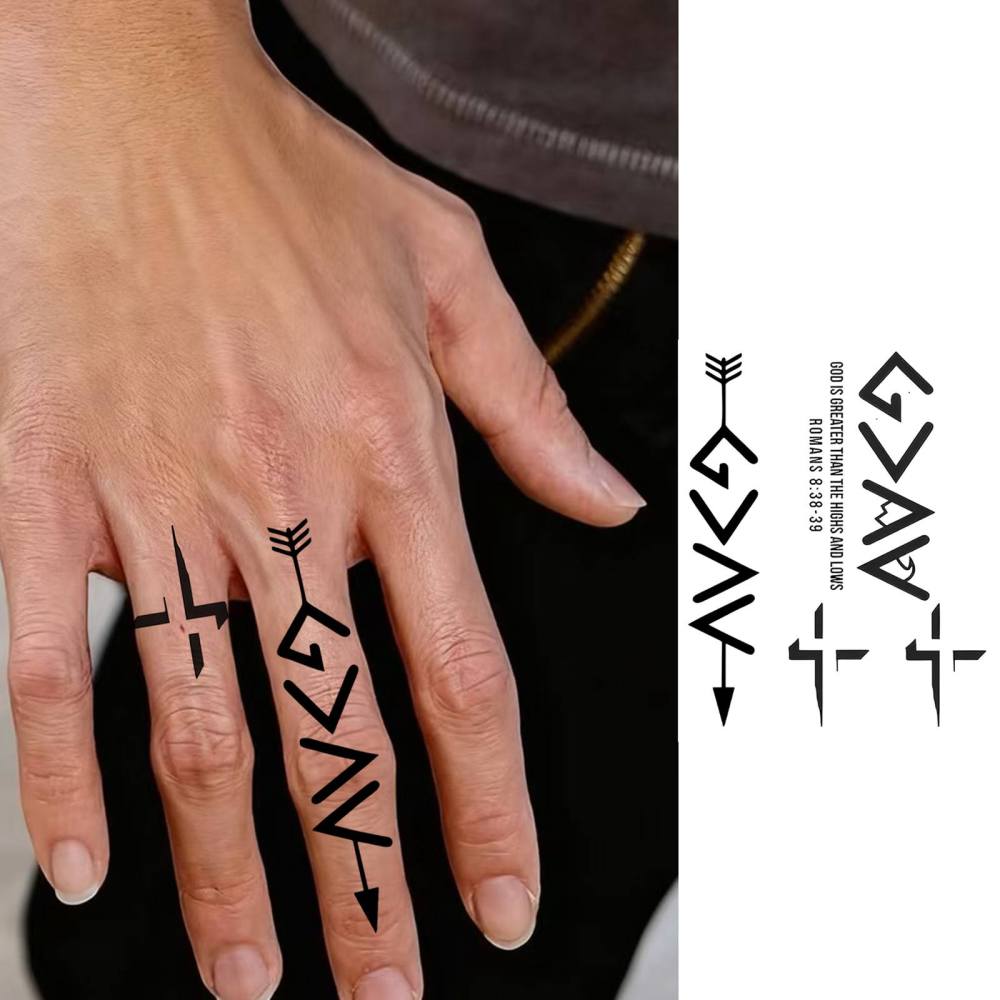 1 Sheet Arrow Temporary Tattoos For Women Men Adults Hands Finger Foot Neck Clavicle Legs Thigh Forearm Shank Arm Body Art Makeup, Semi Permanent Temp Fake Tattoo Stickers Waterproof Long Lasting Realistic Tatoos For Festival Party Accessory