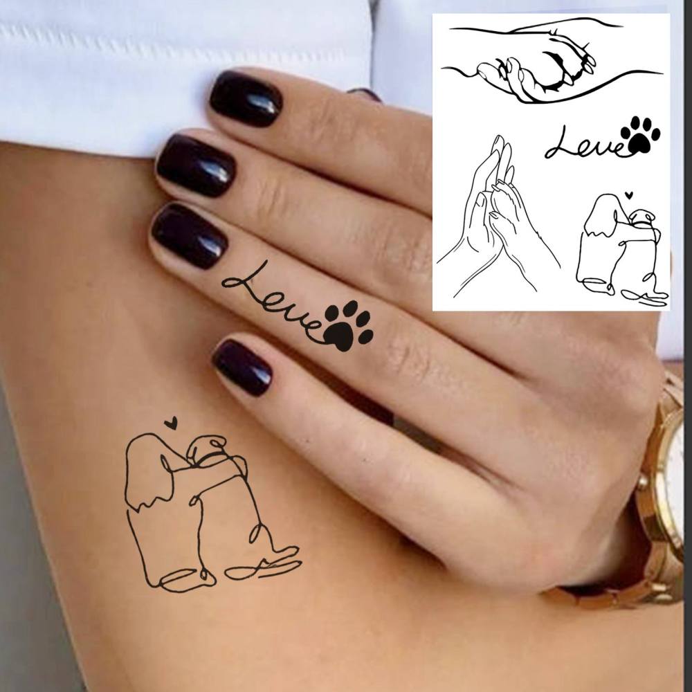 1 Sheet Y2k Family Temporary Tattoos For Women Men Adults Hands Finger Foot Neck Clavicle Legs Thigh Forearm Shank Arm Body Art Makeup, Semi Permanent Temp Fake Tattoo Stickers Waterproof Long Lasting Realistic Tatoos For Festival Party Accessory