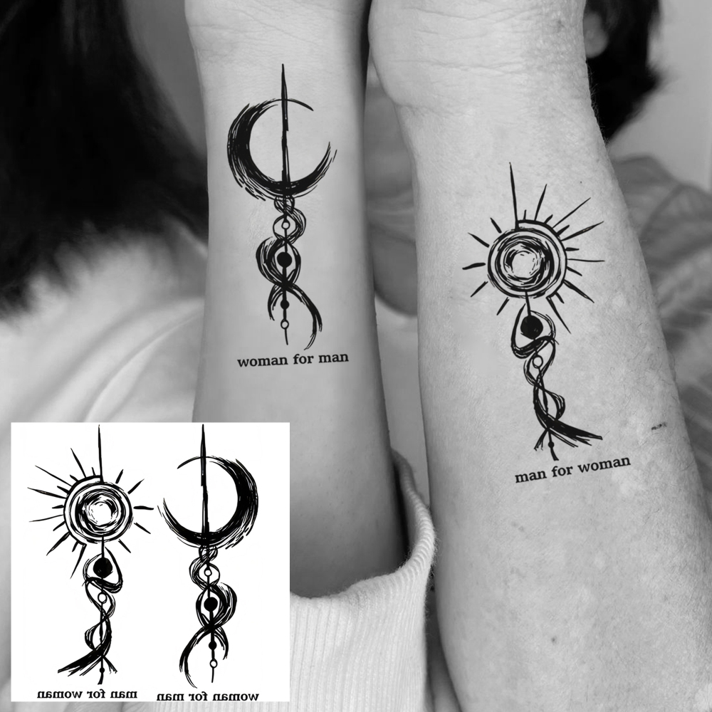 1 Sheet Y2K Totem Temporary Tattoos For Women Men Adults Hands Finger Foot Neck Clavicle Legs Forearm Shank Arm Body Art Makeup, Semi Permanent Temp Fake Tattoo Stickers Waterproof Long Lasting Realistic Tatoos For Festival Party Accessory