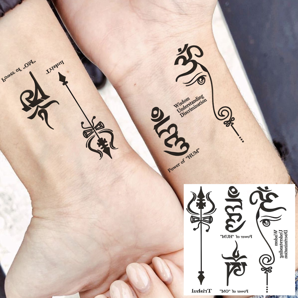 1 Sheet Tribal Totem Temporary Tattoos For Women Men Adults Hands Finger Foot Neck Clavicle Legs Forearm Shank Arm Body Art Makeup, Semi Permanent Temp Fake Tattoo Stickers Waterproof Long Lasting Realistic Tatoos For Festival Party Accessory