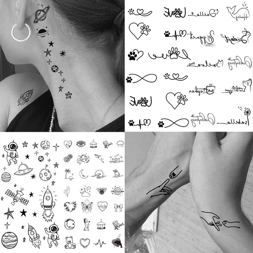 15 Sheets Y2K Temporary Tattoos For Women Men Adults Hands Finger Foot Neck Clavicle Legs Thigh Forearm Shank Arm Body Art Makeup, Semi Permanent Temp Fake Tattoo Stickers Waterproof Long Lasting Realistic Tatoos For Festival Party Accessory