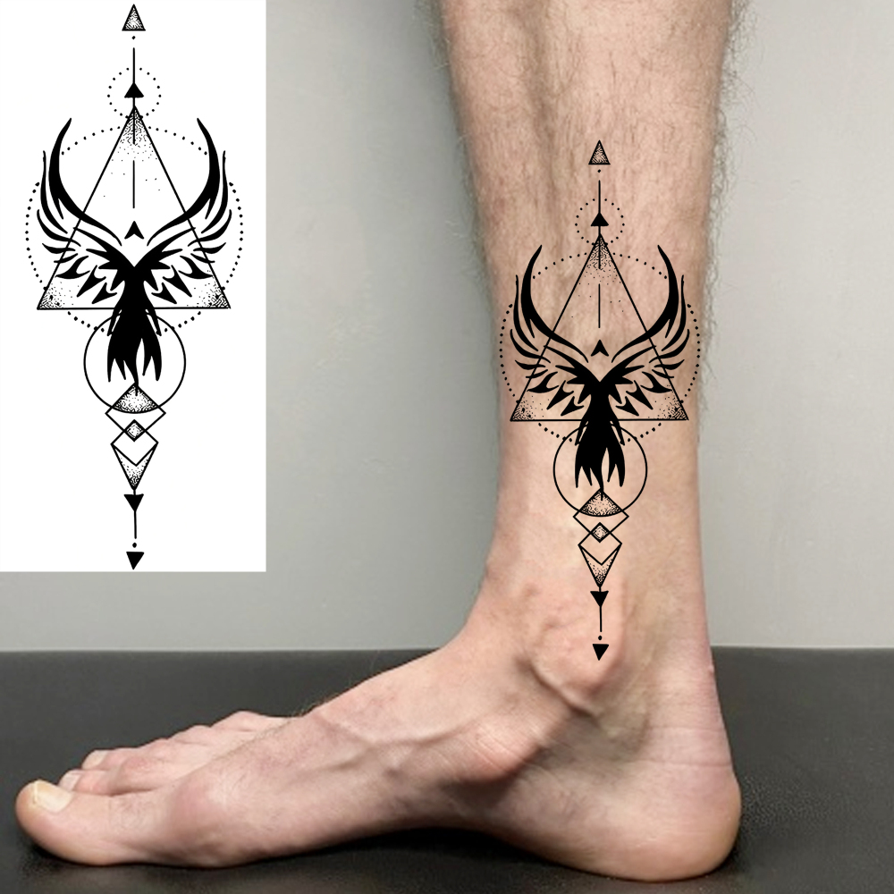 1 Sheet Eagle Temporary Tattoos For Women Men Adults Hands Finger Foot Neck Clavicle Legs Forearm Shank Arm Body Art Makeup, Semi Permanent Temp Fake Tattoo Stickers Waterproof Long Lasting Realistic Tatoos For Festival Party Accessory