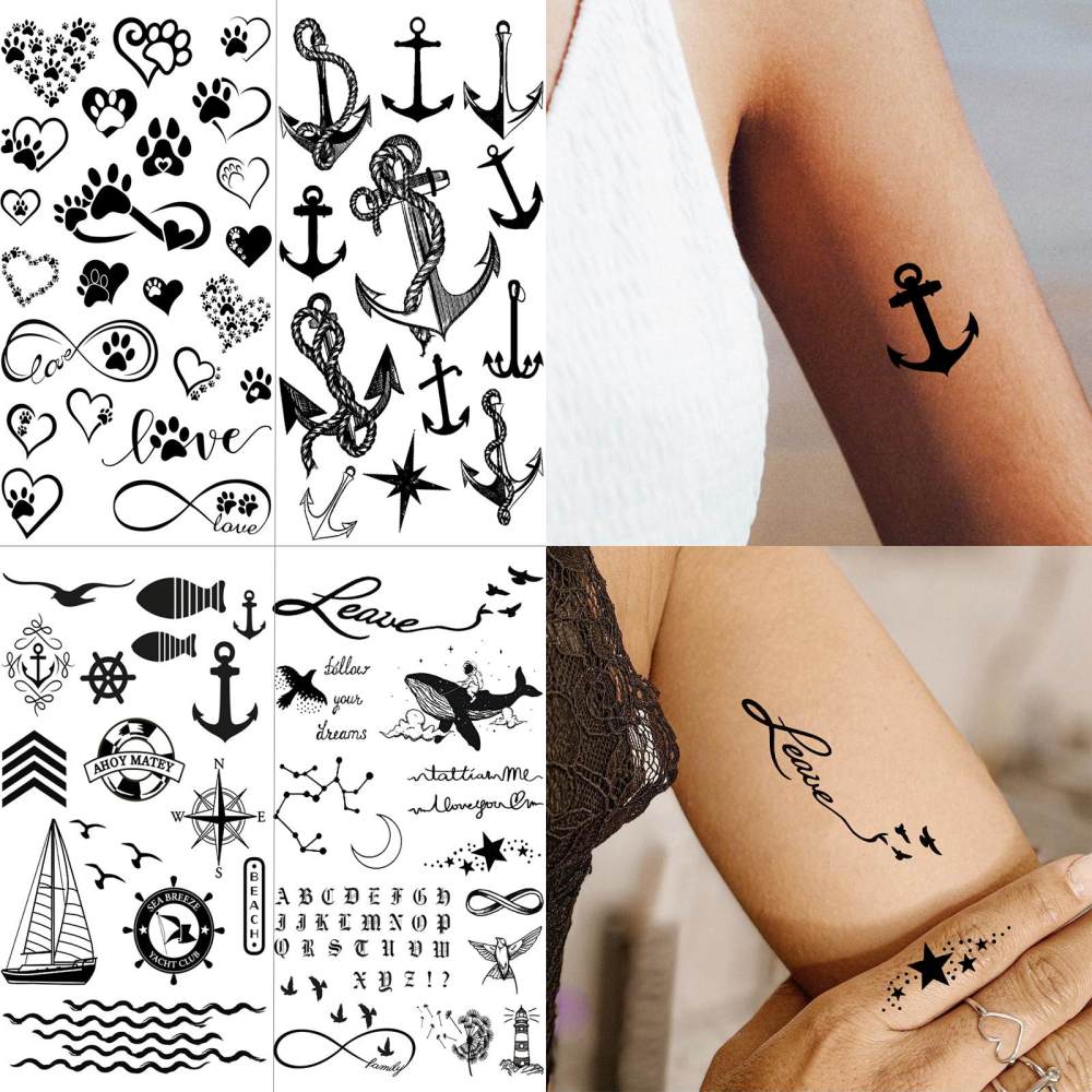 15 Sheets Y2k Temporary Tattoos For Women Men Adults Hands Finger Foot Neck Clavicle Legs Thigh Forearm Shank Arm Body Art Makeup, Semi Permanent Temp Fake Tattoo Stickers Waterproof Long Lasting Realistic Tatoos For Festival Party Accessory