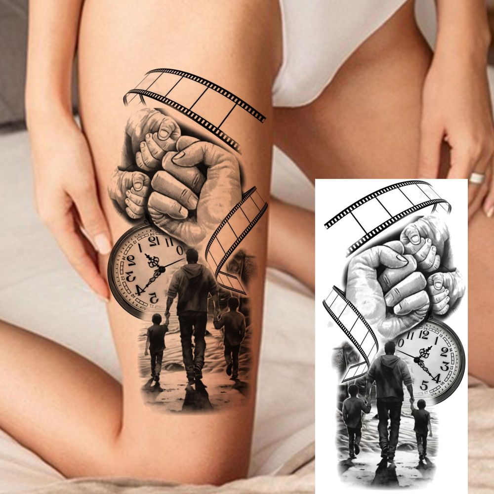 8 Sheets Butterfly Temporary Tattoos For Women Men Adults Hands Finger Foot Neck Clavicle Shank Arm Body Art Makeup, Semi Permanent Fake Tattoo Stickers Waterproof Long Lasting Realistic Tatoos