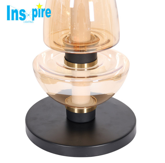 Luxury Cafe Dining Table Light Glass Light Nordic Creative Decorative Glass Ball Vertical Table Lamp