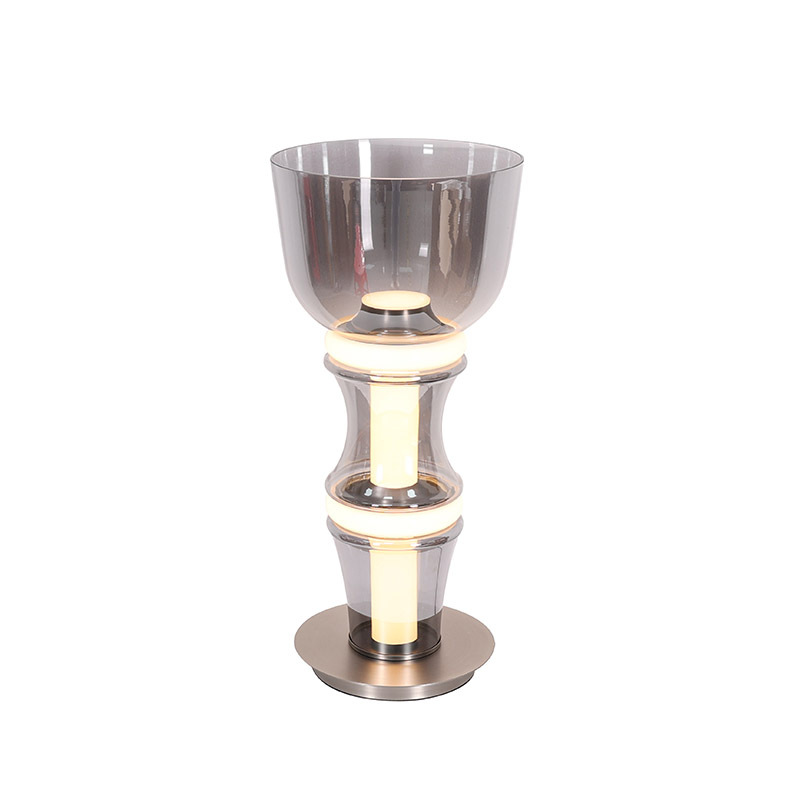 Modern Creative Design Glass Table Lamps Hotel Home Decoration Light Bedroom Living Room Bedside Bar LED Table Lamp Light