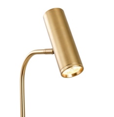 Nordic Office Luxury Designer Arc Stand Gold Corner Reading Led Floor Lamp with Marble Coffee Table