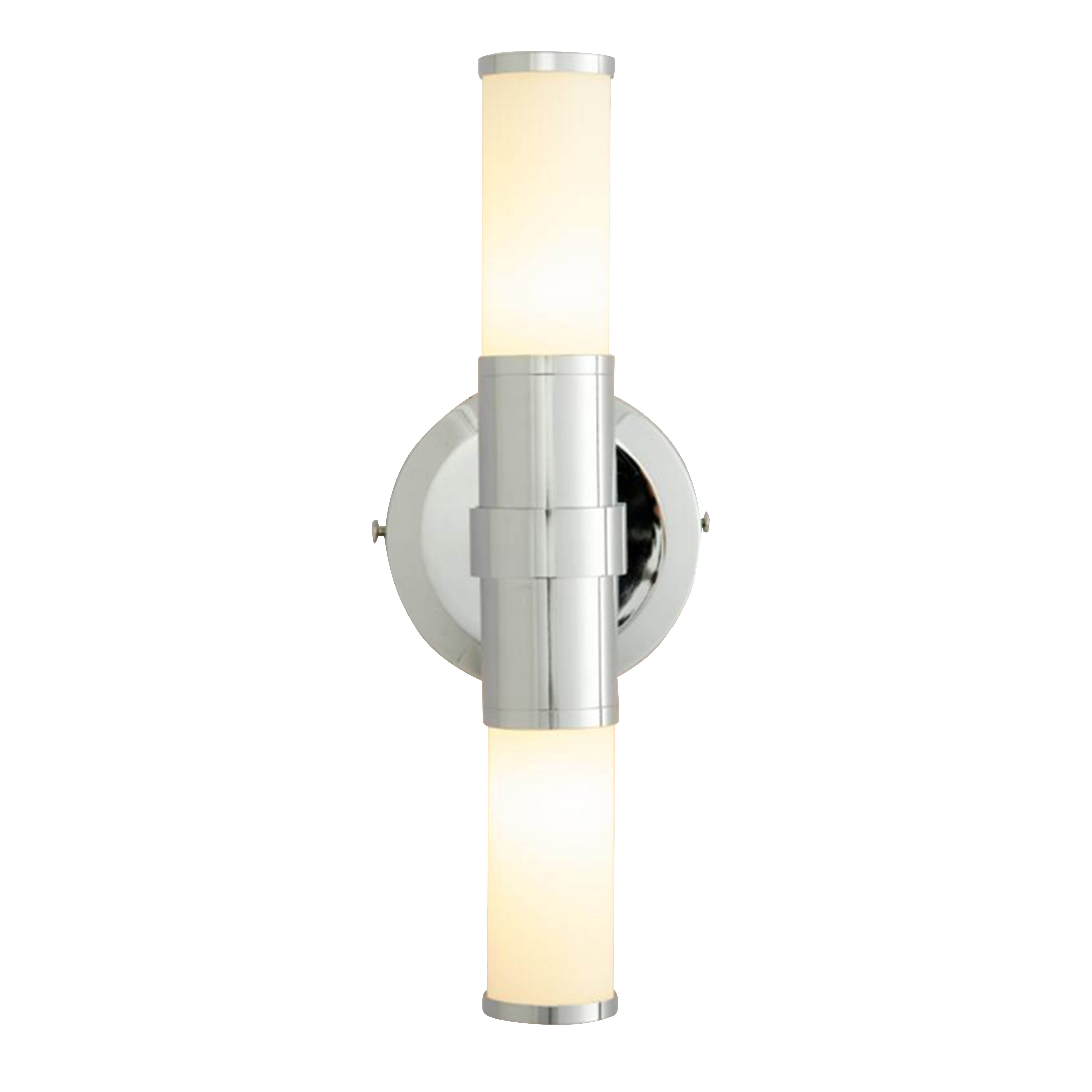 Modern Art Deco Glass Tube Lampshade Double Lighting Heads Wall Lamp for Bedroom