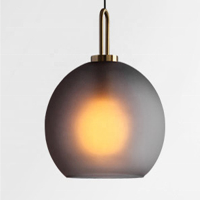 Indoor Cluster E27 Smoke Grey Glass Chandelier Modern Home Lighting Bubble Ball LED Ceiling Pendant Light for Living Room