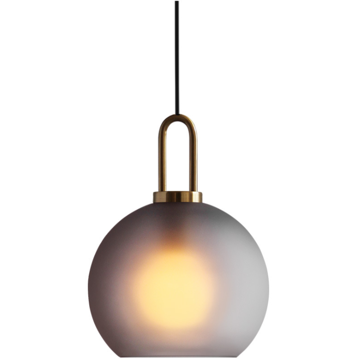 Indoor Cluster E27 Smoke Grey Glass Chandelier Modern Home Lighting Bubble Ball LED Ceiling Pendant Light for Living Room