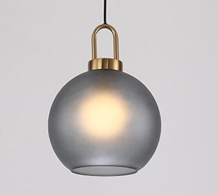 Indoor Cluster E27 Smoke Grey Glass Chandelier Modern Home Lighting Bubble Ball LED Ceiling Pendant Light for Living Room