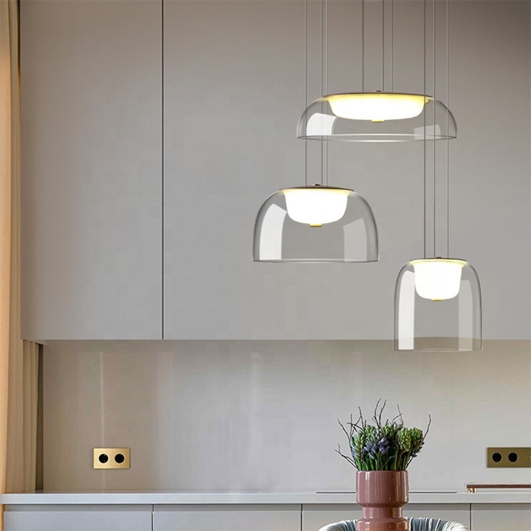 Hotel Dining Room Decor White Luxury Modern Art Design Blown Glass Chandelier Pendant Light