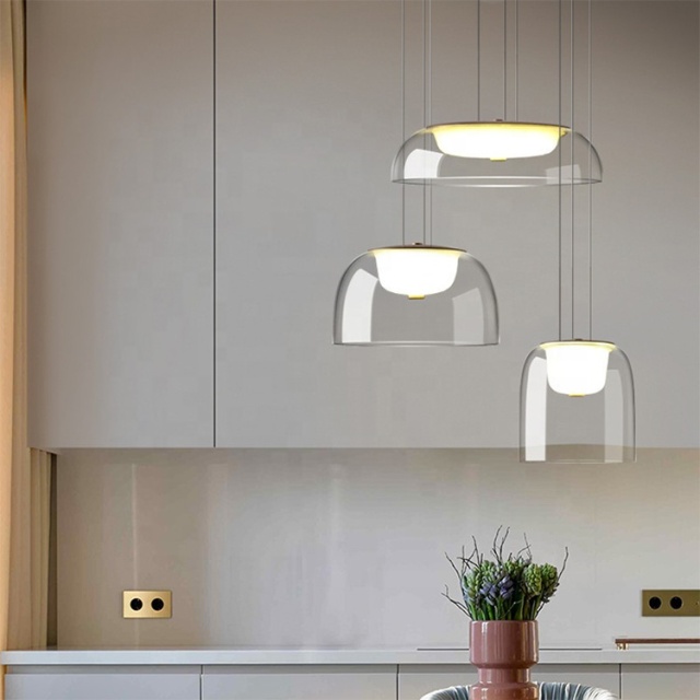 Hotel Dining Room Decor White Luxury Modern Art Design Blown Glass Chandelier Pendant Light