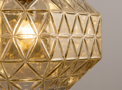 Modern Creative Ceiling Lamp Elegant Glass Metal Gold Round Pendant Light for Hotel Living Room Bedroom