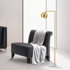 Modern New Design Golden Metal Shade Standing Floor Lamp for Bedroom
