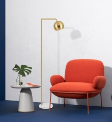 Modern New Design Golden Metal Shade Standing Floor Lamp for Bedroom