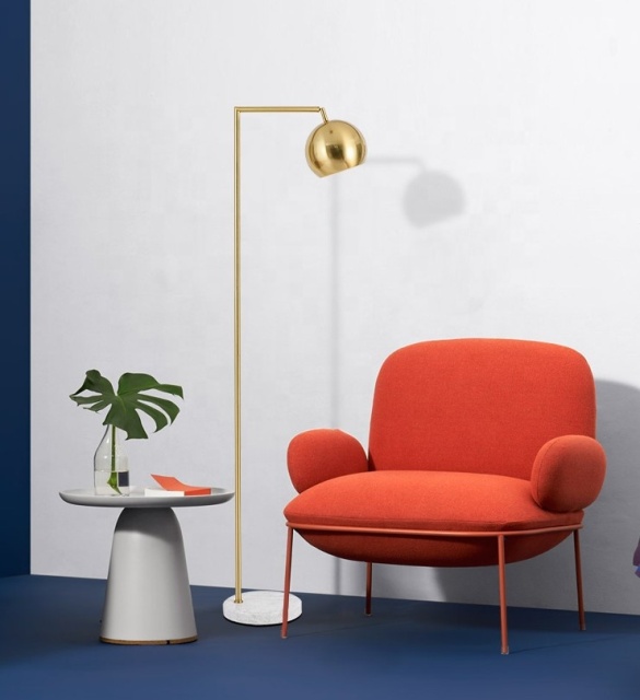 Modern New Design Golden Metal Shade Standing Floor Lamp for Bedroom