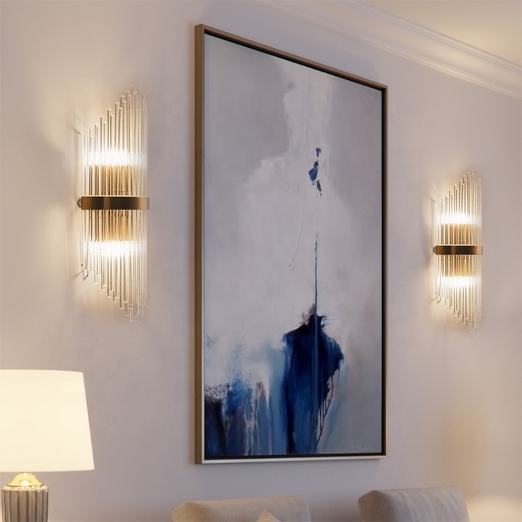 Luxury Modern Minimalist Fancy Indoor Wall Light Crystal Bedside Led Wall Light for Home Room Decor