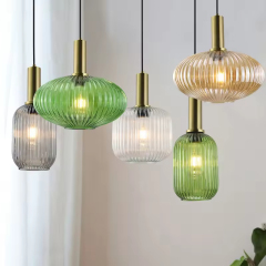 Minimalist LED Indoor Pendant Lamp Nordic Bar Restaurant Glass Hanging Lamp Lighting Led Decorative Pendant Light