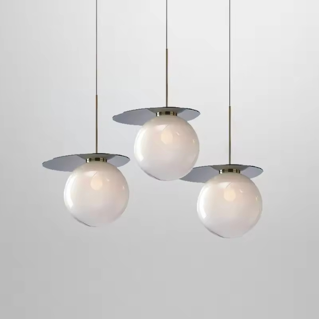 Nordic Bubble Type Dining Room Pendant Lamp Round Ball Creative Glass Ball Pendant Light Fixture for Living Room