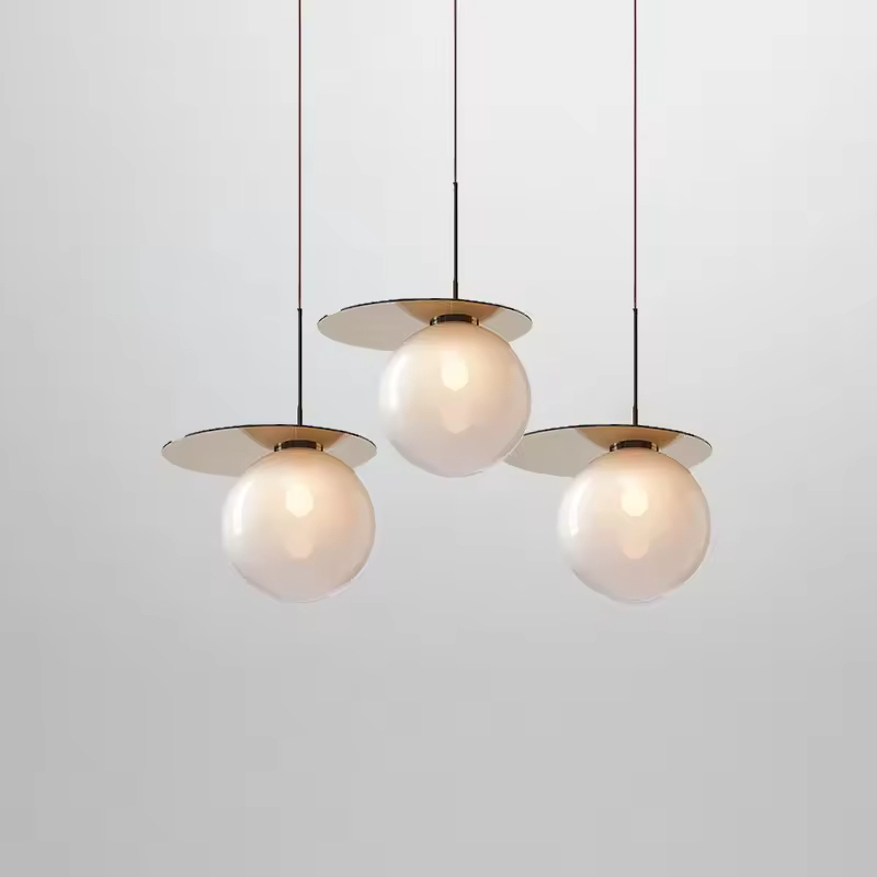 Nordic Bubble Type Dining Room Pendant Lamp Round Ball Creative Glass Ball Pendant Light Fixture for Living Room