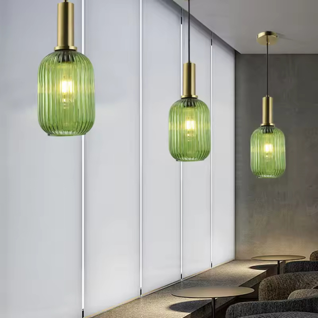 Minimalist LED Indoor Pendant Lamp Nordic Bar Restaurant Glass Hanging Lamp Lighting Led Decorative Pendant Light